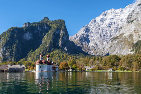 Königssee im Berchtesgadener Land in Bayern