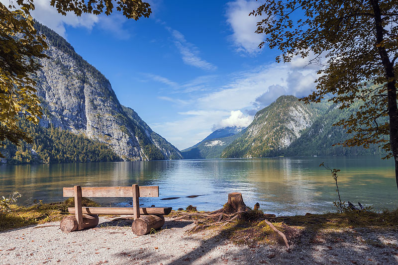 Königssee im Berchtesgadener Land in Bayern