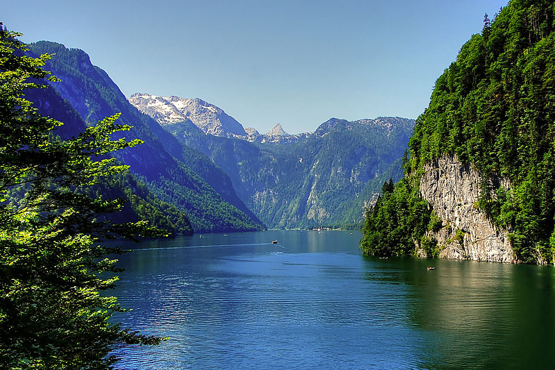 Königssee im Berchtesgadener Land in Bayern