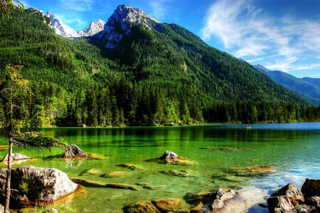 Königssee im Berchtesgadener Land in Bayern