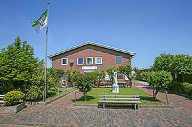 Gästehaus auf der Insel Borkum in der Nordsee