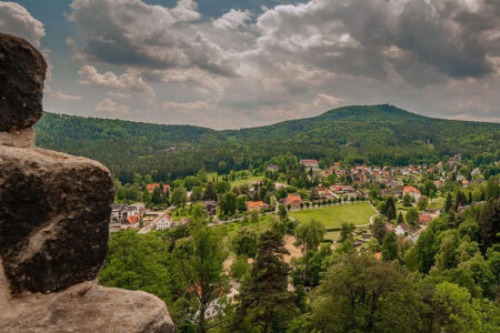 Schneeberg im Erzgebirge in Sachsen